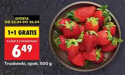 Biedronka Truskawki 500g 1+1 GRATIS oferta