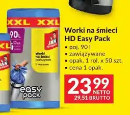 Makro Worki na śmieci HD Easy Pack Jan Niezbędny poj. 90l zawiązywane oferta