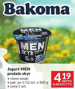 Makro Jogurt MEN protein skyr Bakoma różne smaki oferta