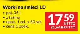 Makro Worki na śmieci LD Jan Niezbędny poj. 35l z taśmą oferta