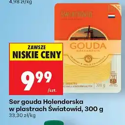 Biedronka Ser gouda Holenderska w plastrach oferta