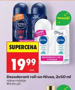Biedronka Dezodorant roll-on, różne rodzaje oferta