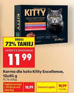Biedronka Karma dla kota Excellence kawałki szarpane w sosie oferta