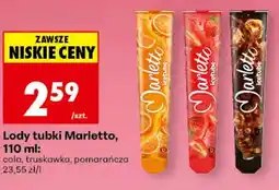 Biedronka Lody tubki Marletto pomarańcza oferta
