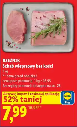 Lidl Schab bez kości Rzeźnik oferta