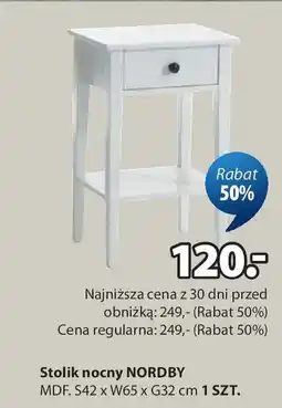 JYSK Stolik nocny NORDBY oferta