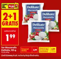 Biedronka Ser Mozzarella Delikate oferta