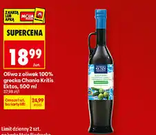Biedronka Oliwa z oliwek 100% grecka Chania Kritis Ektos oferta