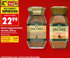 Biedronka Kawa rozpuszczalna Jacobs, 200 g: Cronat Gold, Crema oferta