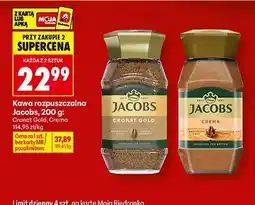 Biedronka Kawa rozpuszczalna Jacobs Cronat Gold oferta