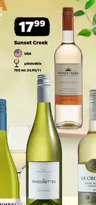 Netto Wino białe Sunset Creek półsłodkie amerykańskie oferta