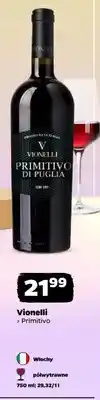 Netto Wino czerwone Vionelli Primitivo di Puglia włoskie oferta