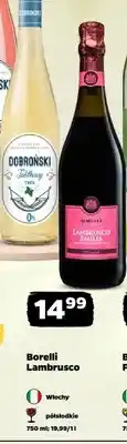 Netto Wino Borelli Lambrusco Emilia półsłodkie oferta