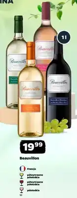 Netto Wino Beauvillon Medium Sweet półsłodkie różowe oferta