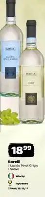 Netto Wino białe Borelli Lucido Pinot Grigio wytrawne włoskie oferta