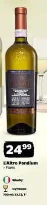 Netto Wino białe L'Altro Pendium Fiano wytrawne włoskie oferta