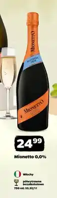 Netto Wino Mionetto 0,0% Prosecco bezalkoholowe półwytrawne oferta