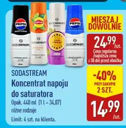 ALDI Koncentrat napoju do saturatora różne rodzaje oferta