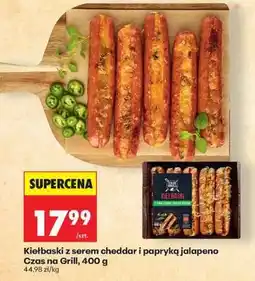 Biedronka Kiełbaski z serem cheddar i papryką jalapeno Czas na Grill, 400 g oferta