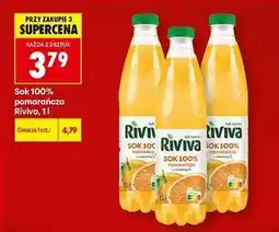 Biedronka Sok 100% pomarańcza Riviva, 1l oferta