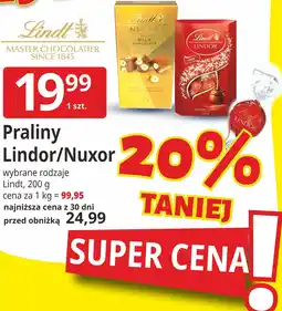E.Leclerc Praliny Lindor/Nuxor wybrane rodzaje Lindt oferta