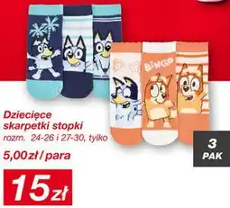 KiK Dziecięce skarpetki stopki Bluey oferta