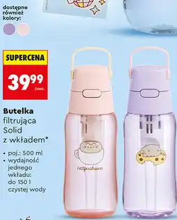 Biedronka Butelka filtrująca Solid z wkładem oferta