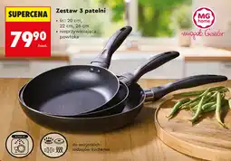 Biedronka Zestaw 3 patelni MG home oferta