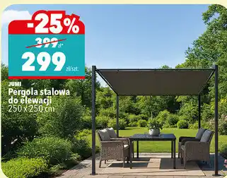 Pergola stalowa do elewacji 250 x 250 cm JUMI