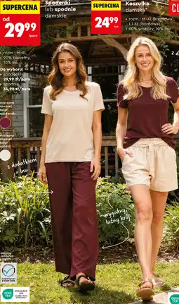 Biedronka Spodenki lub spodnie damskie CLEVÉ oferta