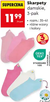 Biedronka Skarpety damskie, 3-pak oferta