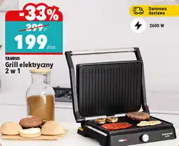 Biedronka TAURUS Grill elektryczny 2 w 1 oferta