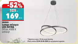 Biedronka Lampa wisząca LED ZEFIRA GOLDLUX 50 cm, 4000 K, antracyt oferta