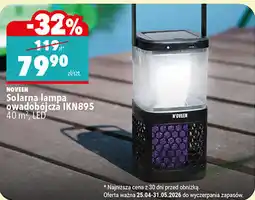 Biedronka NOVEEN Solarna lampa owadobójcza IKN895 40 m², LED oferta