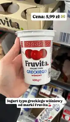 Biedronka Jogurt typu greckiego wiśniowy oferta