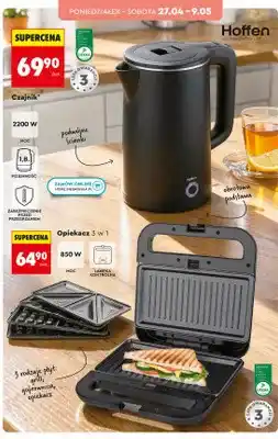 Biedronka Opiekacz 3 w 1 Hoffen 850W grill gofrownica opiekacz oferta