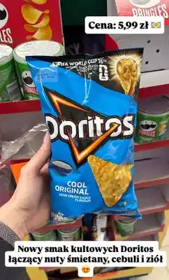 Biedronka Chipsy Doritos nuta śmietany, cebuli i ziół oferta