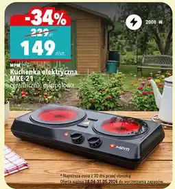 Biedronka Kuchenka elektryczna MKE-21 MPM ceramiczna dwupołowa 2000W oferta