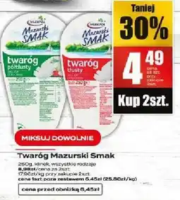 Supeco Twaróg tłusty Mazurski Smak oferta