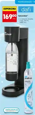 Biedronka Saturator Dafi Push Air z butelką 700ml i nabojem CO2 oferta