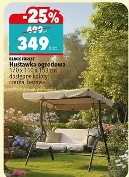 Biedronka Huśtawka ogrodowa Black Forest beżowa 170x110x153cm oferta