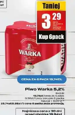 Supeco Piwo Warka Classic 5,2% oferta