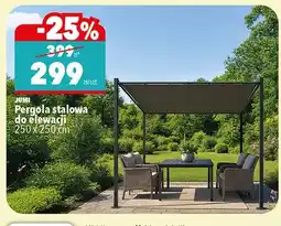 Biedronka Pergola stalowa do elewacji Jumi 250x250cm oferta
