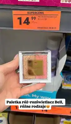 Biedronka Paletka róż+rozświetlacz mix oferta