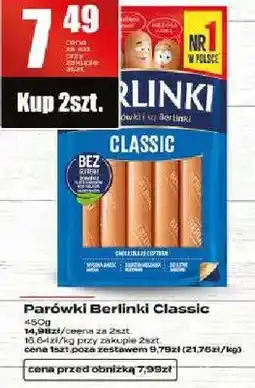 Supeco Parówki Berlinki Classic oferta