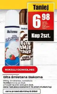 Supeco Bita śmietana Bakoma oferta