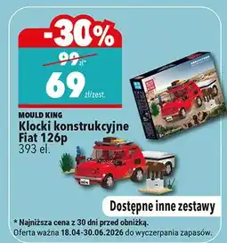 Biedronka Klocki konstrukcyjne Fiat 126p Mould King 393 elementy oferta
