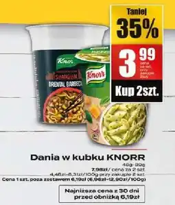 Supeco Dania w kubku Knorr Oriental Barbecue oferta