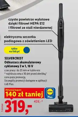 Lidl Odkurzacz akumulatorowy cyklonowy 2w1,16V oferta
