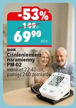 Biedronka Ciśnieniomierz naramienny Blow PM-02 mankiet 22-40cm pamięć 240 pomiarów oferta